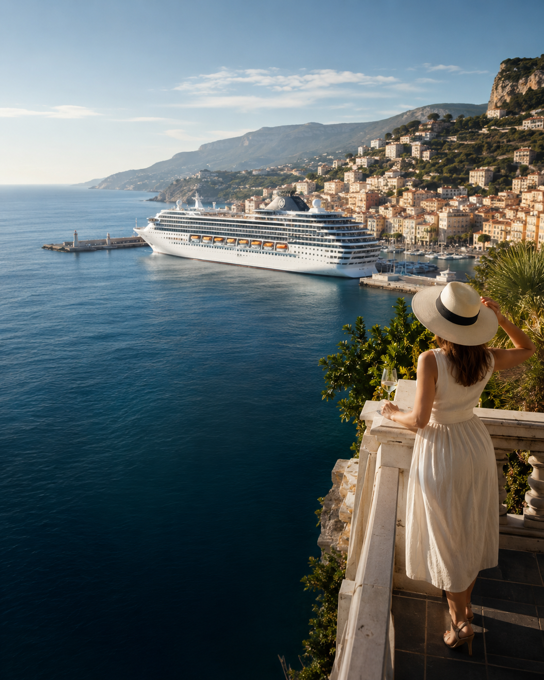 Premium coastal destination for cruise route planning