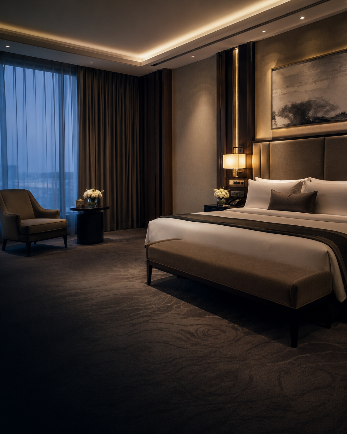 Premium hotel interior for stay-base planning