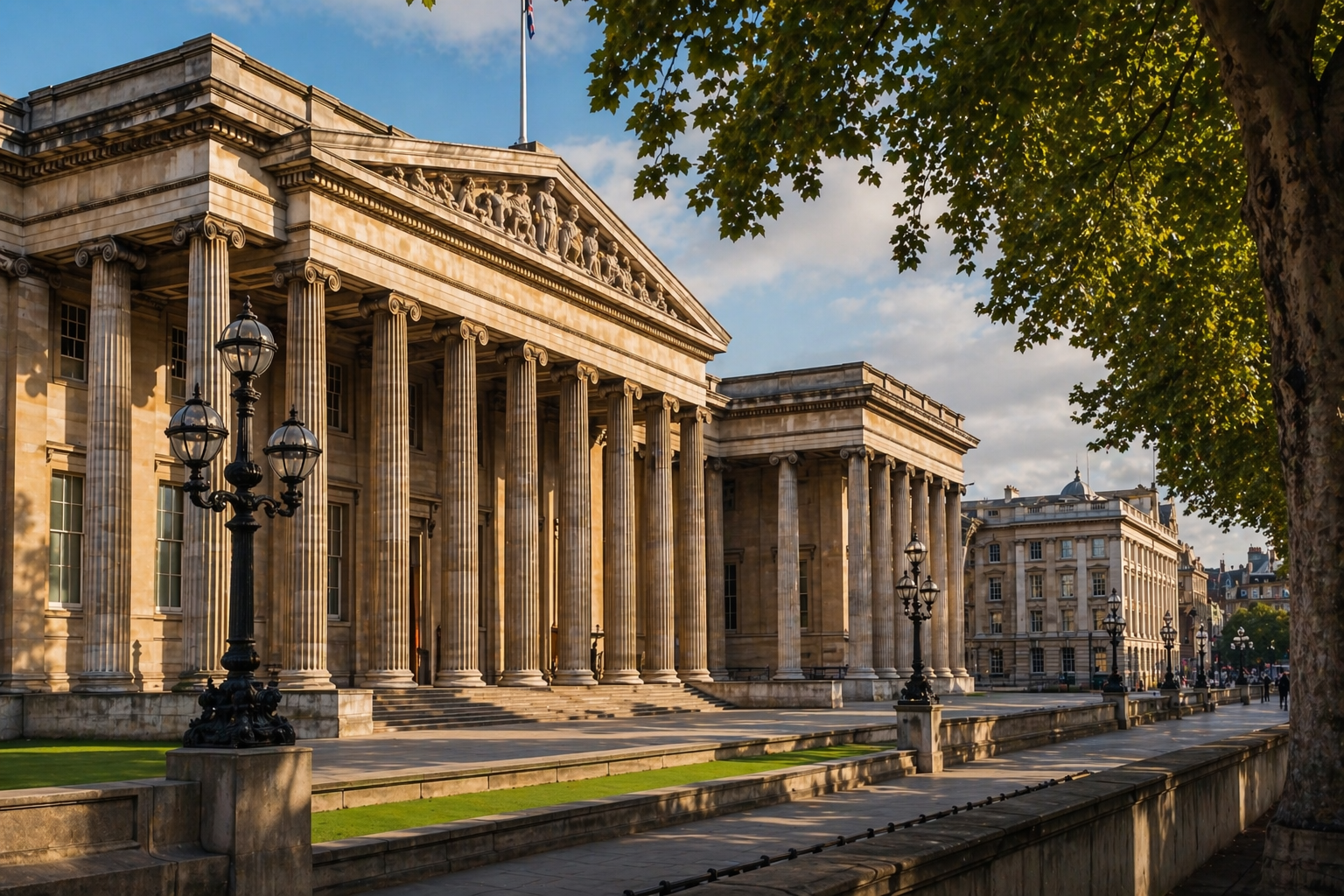 Grand British landmark exterior suited to first-time city trips and timed-entry planning