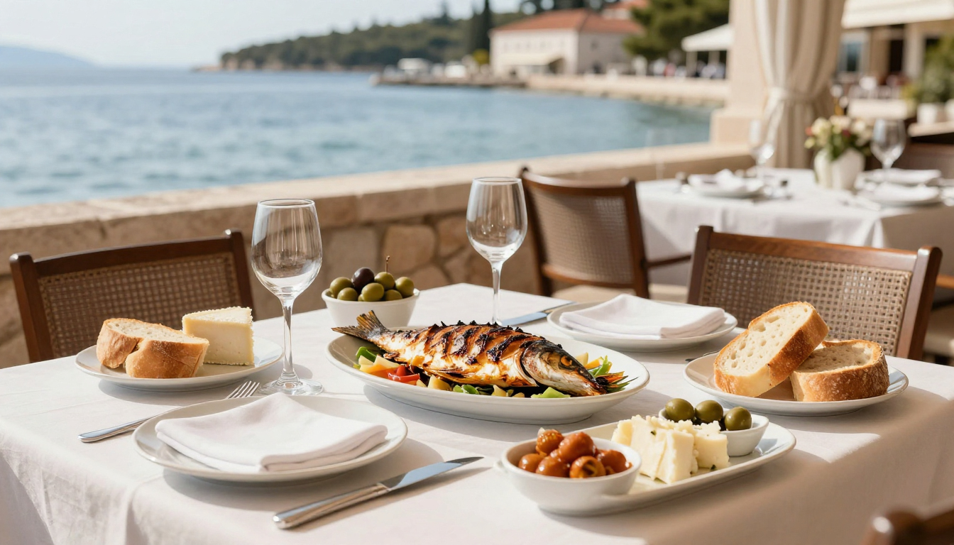 Croatia local food and culinary culture route planning image for the WorldFun travel guide