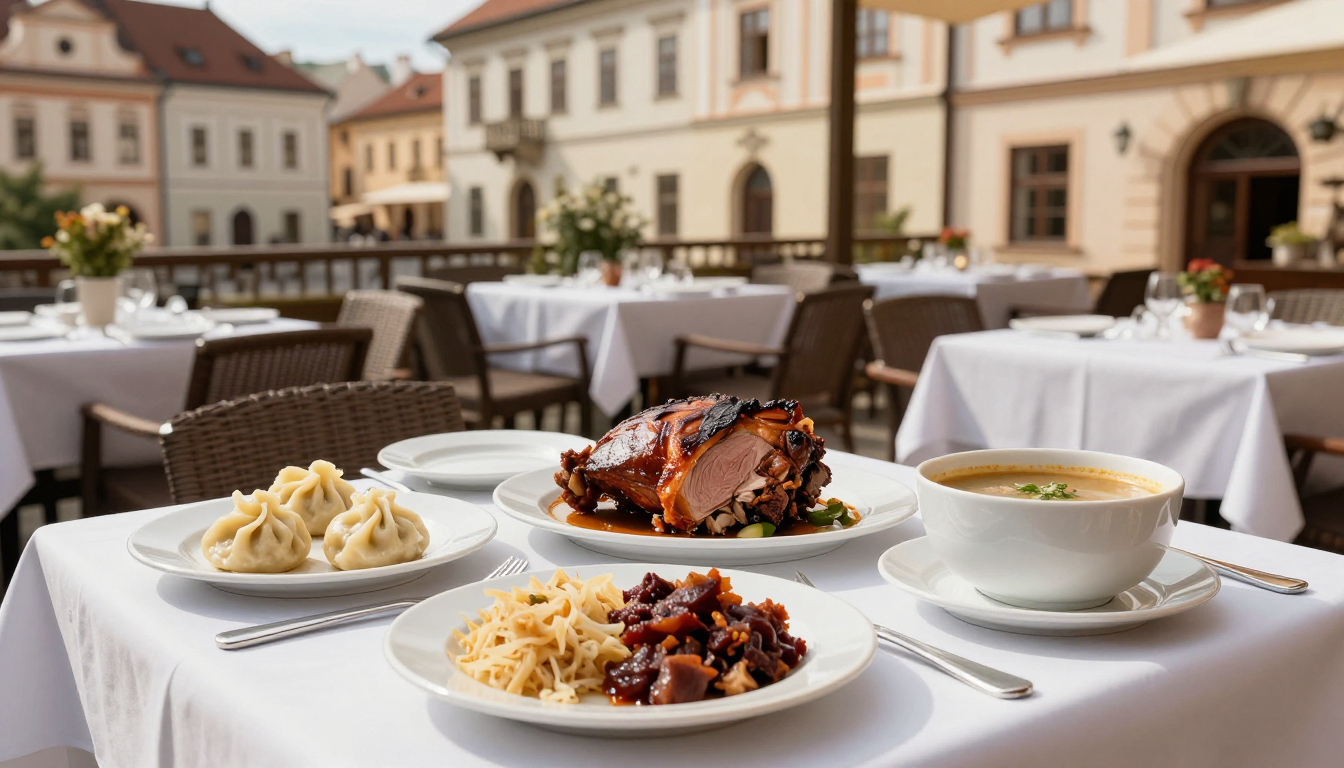 Czechia local food and culinary culture route planning image for the WorldFun travel guide