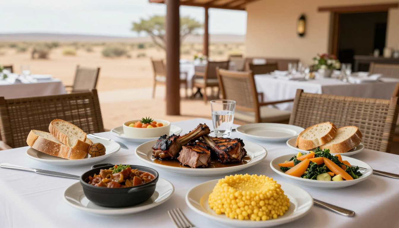 Namibia local food and culinary culture route planning image for the WorldFun travel guide