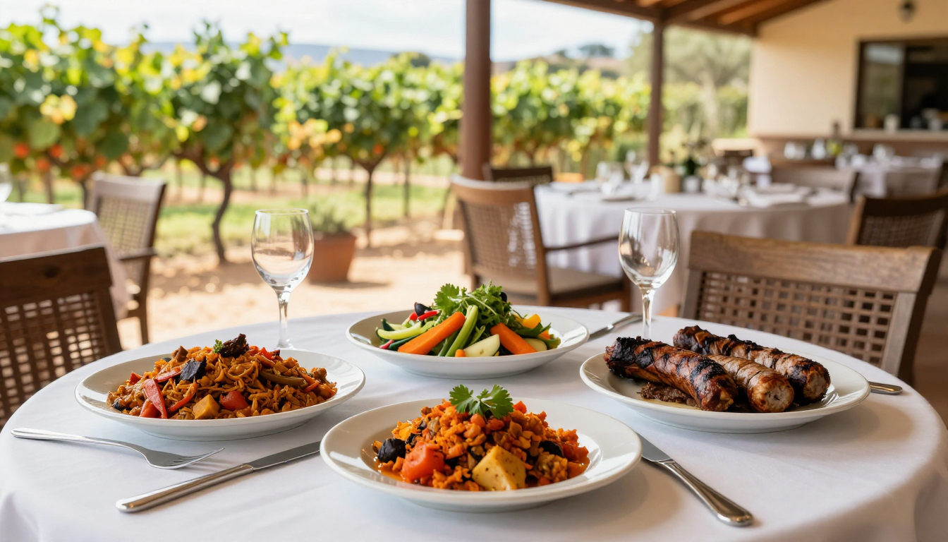 South Africa local food and culinary culture route planning image for the WorldFun travel guide