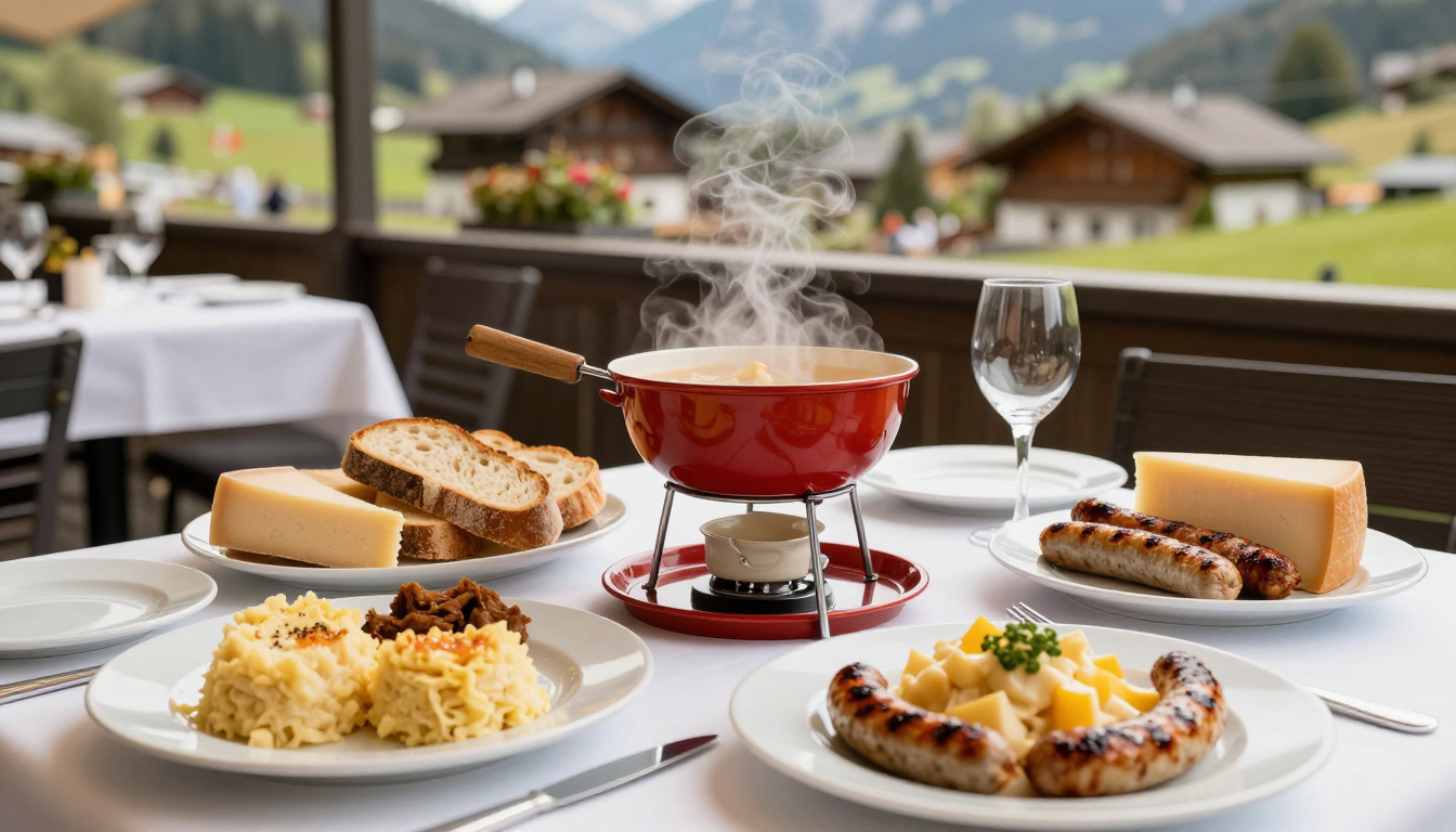 Switzerland local food and culinary culture route planning image for the WorldFun travel guide