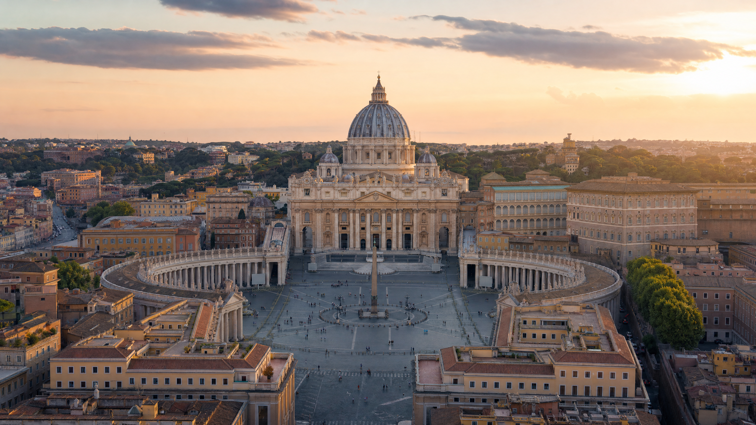 St Peter?s Square and Basilica planning image for local highlights, cultural context and Vatican City route planning