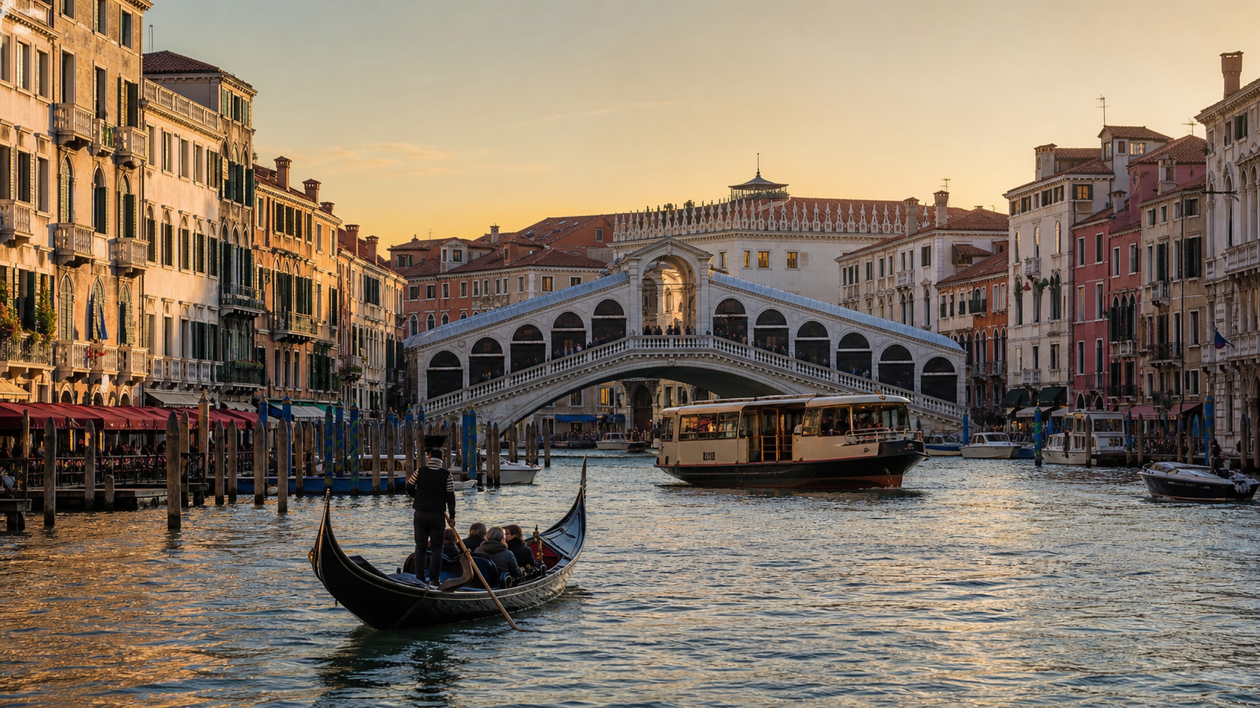 Venice Grand Canal planning image for palazzi, gondolas, local highlights and Italy route planning
