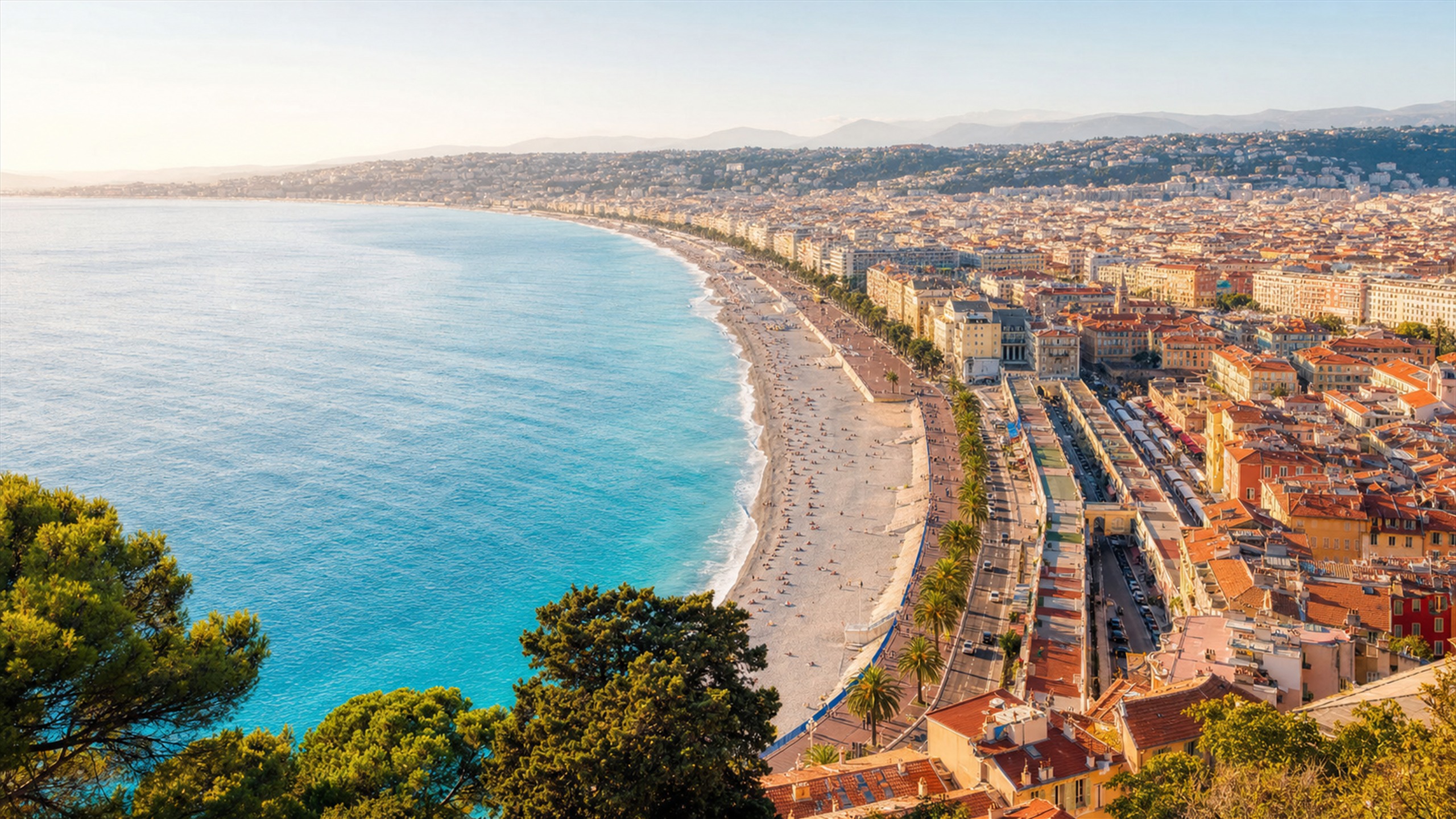 Nice and French Riviera coastline image for coastal tour planning