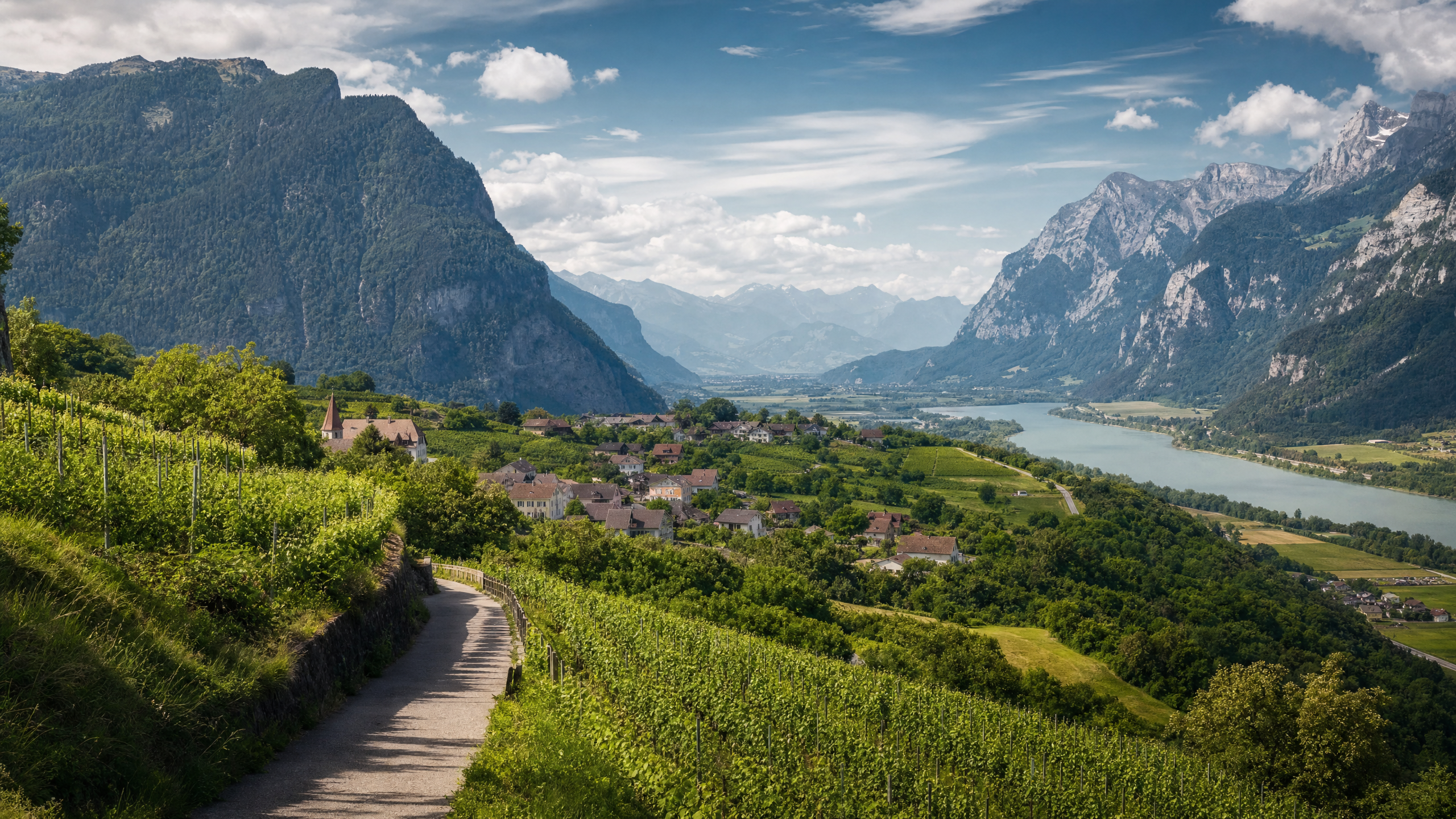 Rhine Valley Villages planning image for local highlights, cultural context and Liechtenstein route planning