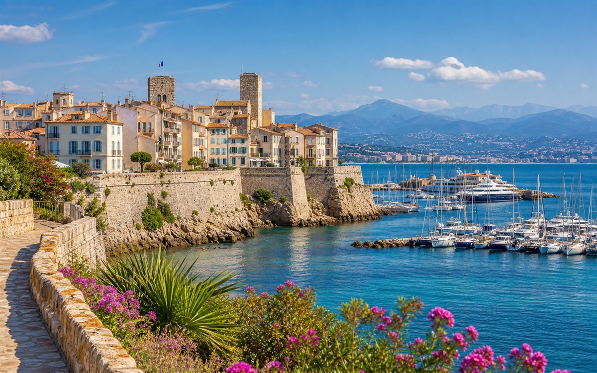Antibes and Cannes harbour image for Riviera day tour planning