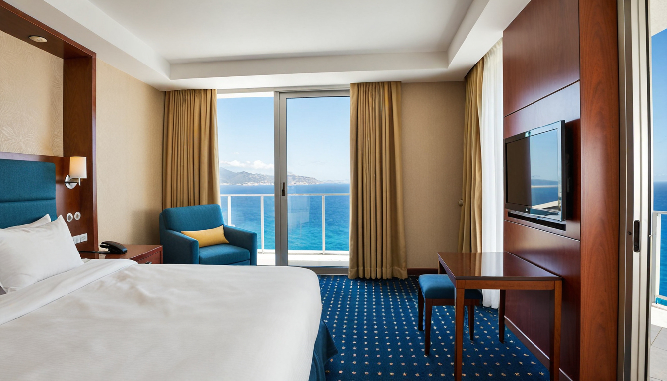 Coastal hotel room image for Nice and Riviera stay planning