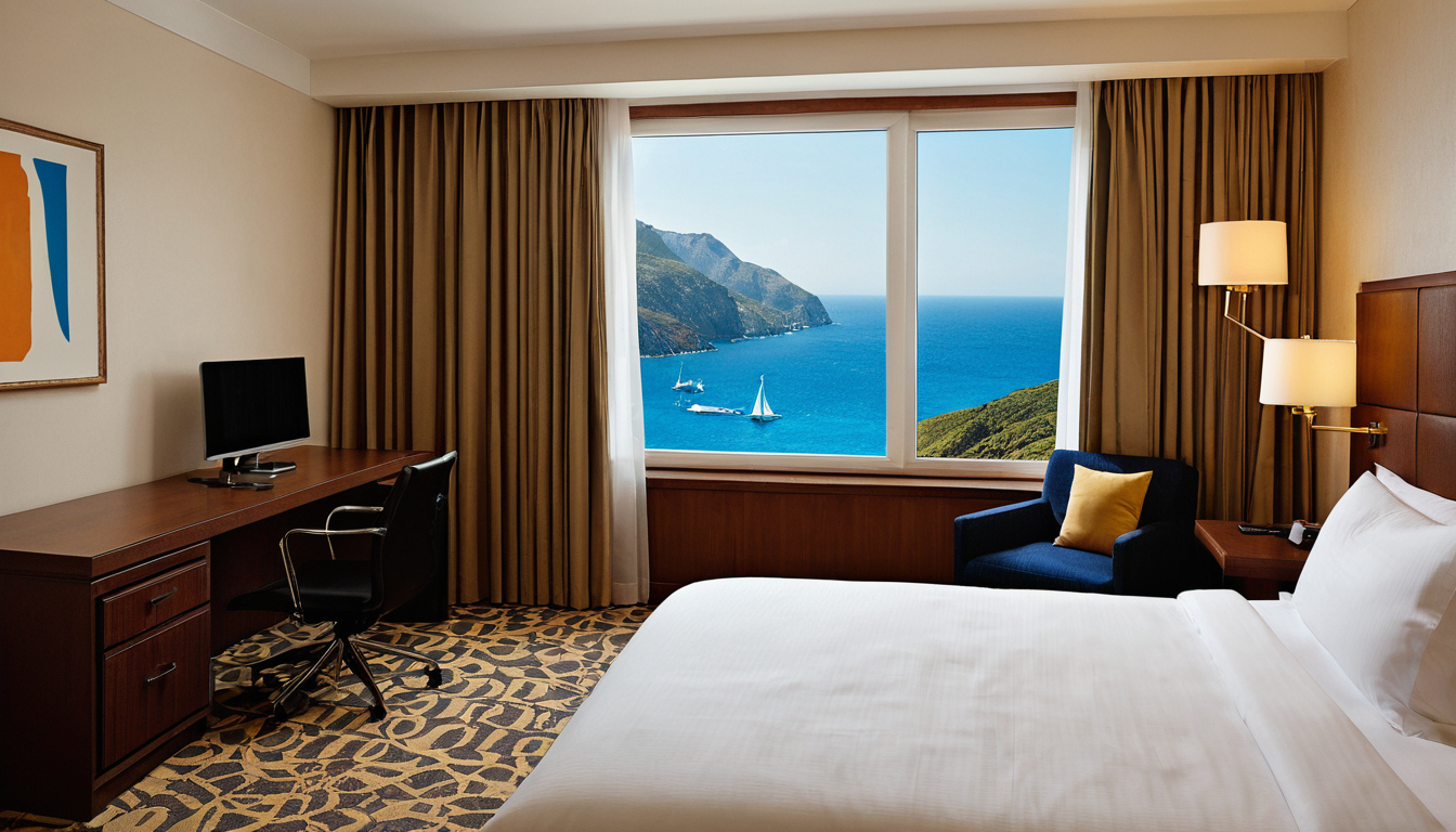 Sea-view stay suited to ferry-linked or island road-trip planning