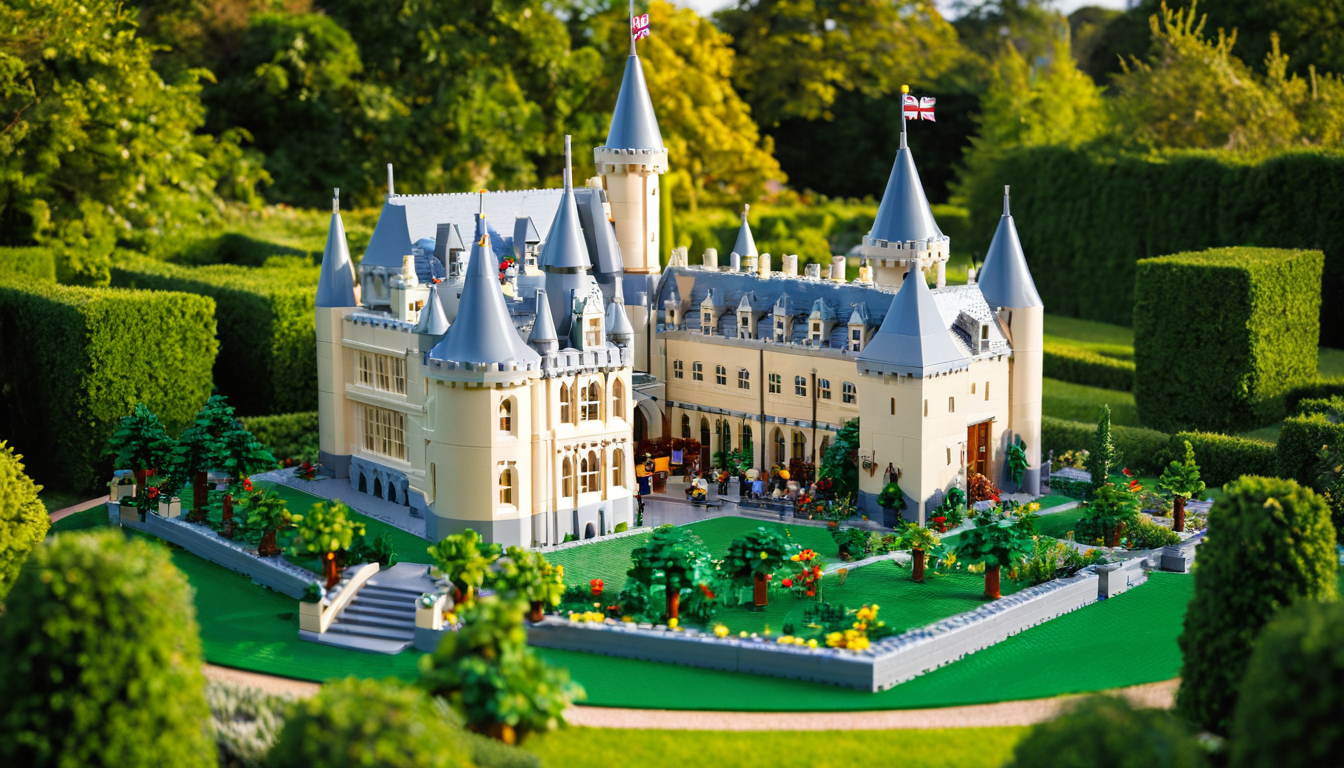 LEGO-style castle and landscaped family attraction setting in Windsor, England