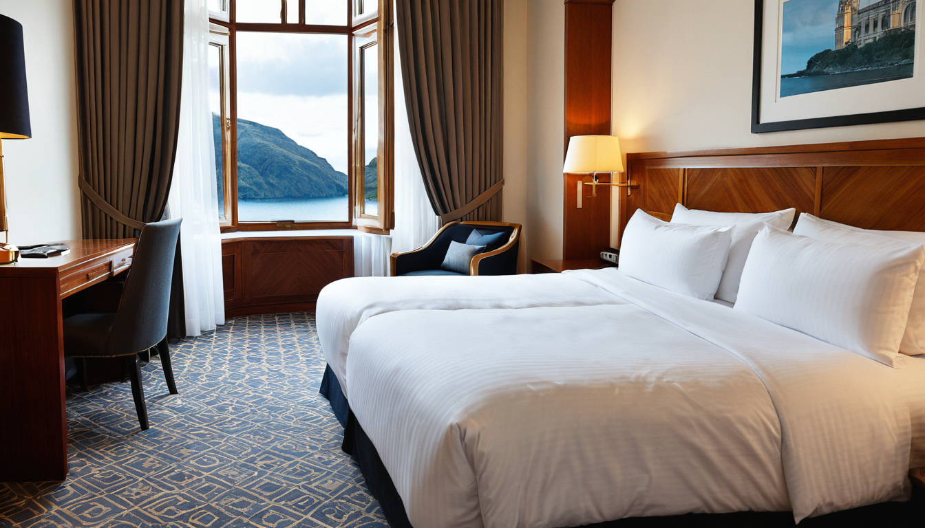 Premium hotel stay background for travel base planning